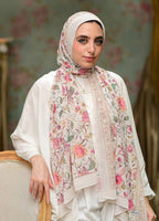 Floral Beige Hijab